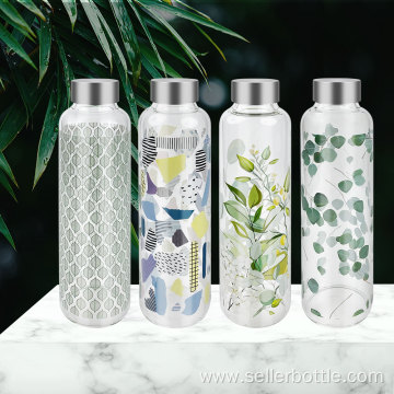 550ml Single Wall Heat Transfer Printing Glass Bottle